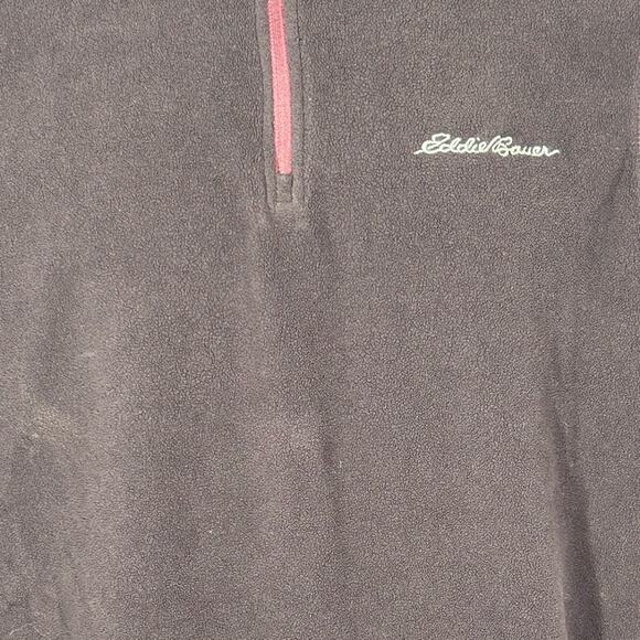Eddie Bauer Purple Quarter Zip Fleece Pullover Size Small - Picture 5 of 10